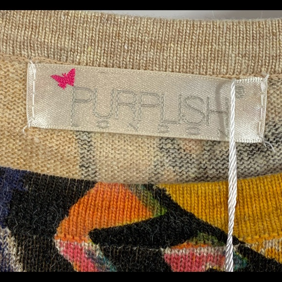 Purplish London Light Weight Top Tunic Sweater - Picture 13 of 13